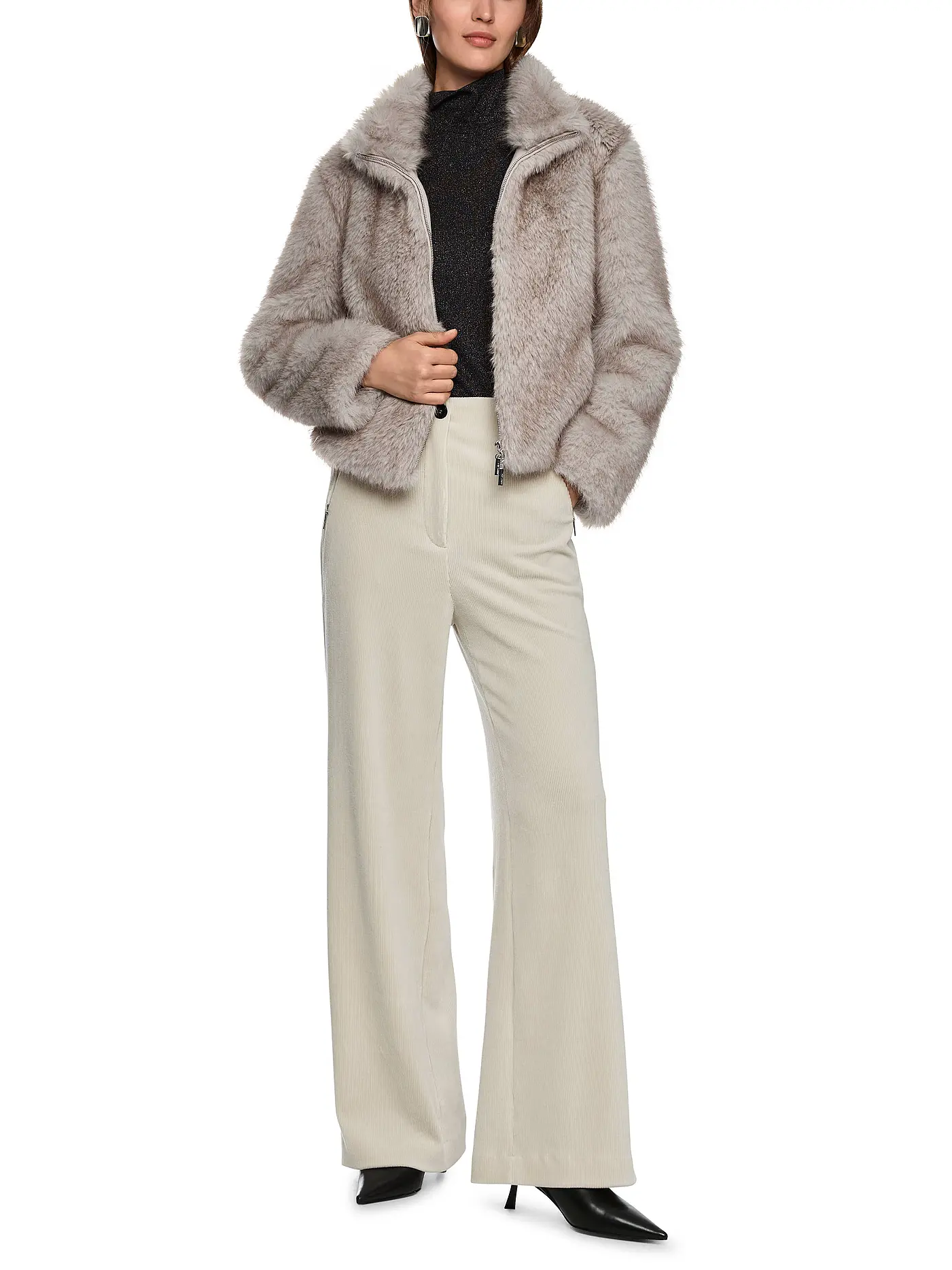 MARC CAIN | Jacke in Felloptik | 
